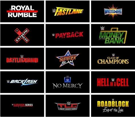 list of wwe ppvs|wwe ppv list in order.